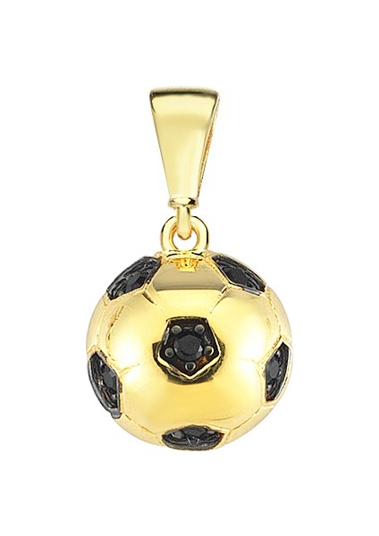 Altın Futbol Top Kolye Ucu