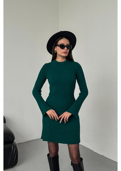 Standart Bedenli Fitilli Pamuklu Triko Süper Mini Elbise fiyatları