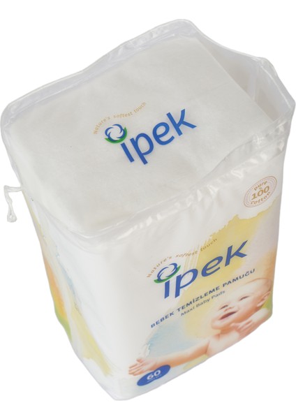 Ipek Maxi Bebek Temizleme Pamuğu 60'lı 6 Paket indirimleri