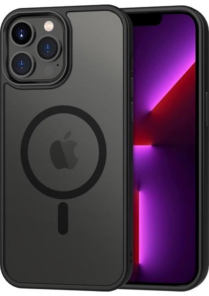 MTK Moveteck Apple iPhone 13 Pro Kılıf Mat Magsafe Wireless Şarj Destekli