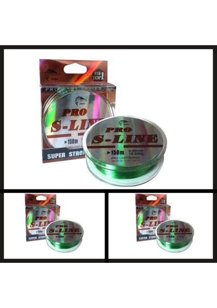 Uyguna-Yakala 0.30 mm 150 mt Pro S-Line Makara Misina YEŞIL-İNA.037