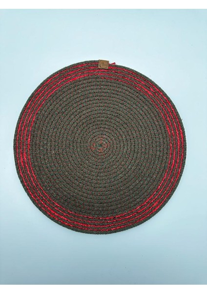 Jüt Kumaş Yaldızlı Supla Yeşil Kırmızı 32 cm