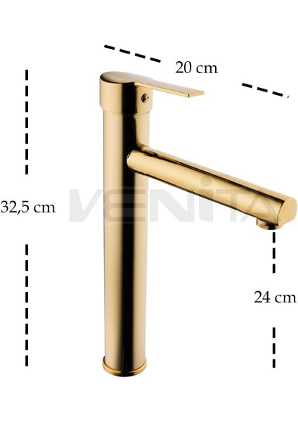 Gold Çanak Lavabo Batarya