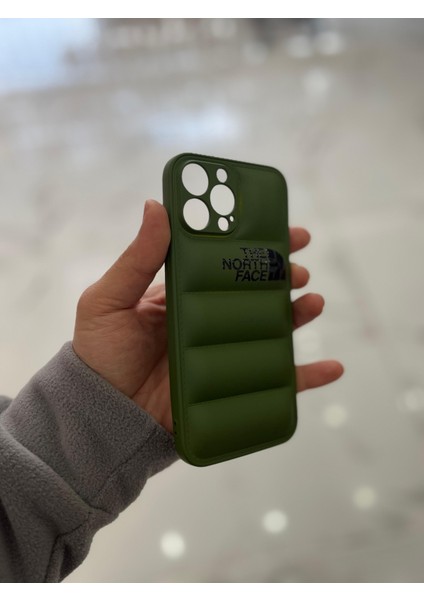Apple iPhone 13 Pro Max Uyumlu Şişme Puffer Silikon Kılıf The North Face Baskılı fiyatları