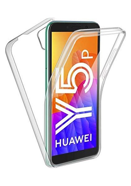 Huawei Y5P 360 Derece Kılıf Full Tam Koruma Ön Arka Şeffaf Kılıf