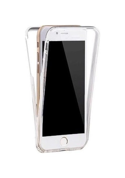 Apple Iphone 8 360 Derece Kılıf Full Tam Koruma Ön Arka Şeffaf Kılıf