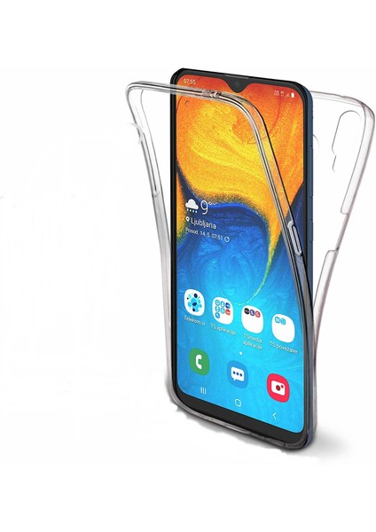 Samsung Galaxy A20 360 Derece Kılıf Full Tam Koruma Ön Arka Şeffaf Kılıf