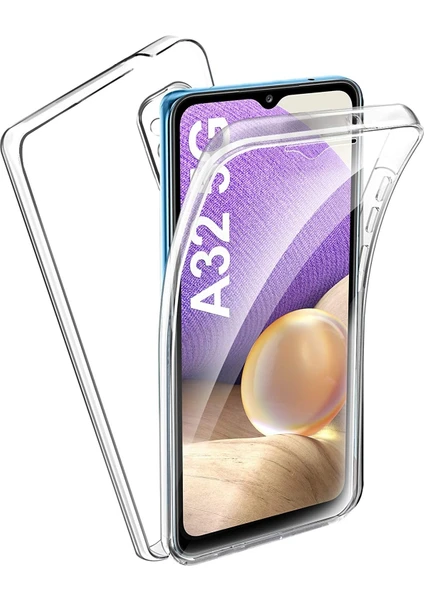 Samsung Galaxy A32 4g 360 Derece Kılıf Full Tam Koruma Ön Arka Şeffaf Kılıf