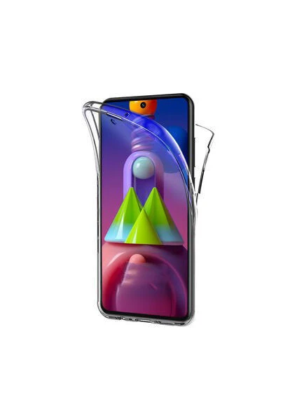 Samsung Galaxy M31S 360 Derece Kılıf Full Tam Koruma Ön Arka Şeffaf Kılıf