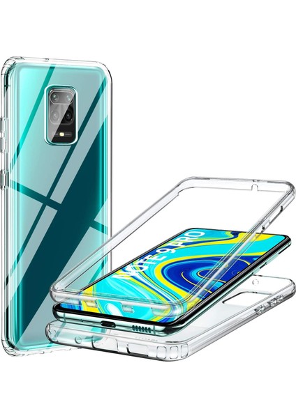 Xiaomi Redmi Note 9 Pro 360 Derece Kılıf Full Tam Koruma Ön Arka Şeffaf Kılıf