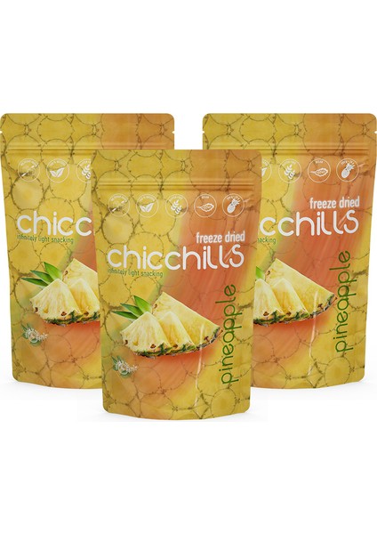 Ananas – Freeze Dried Ananas 20G x 3