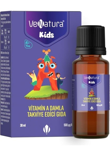 Kids Vitamin A Damla 30 ml