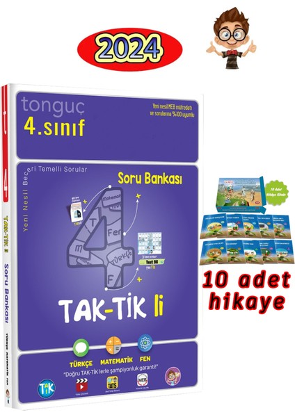 Tonguç Akademi 4. Sınıf Taktikli Soru Bankası - Nasrettin Hoca 10'lu Hikaye Seti