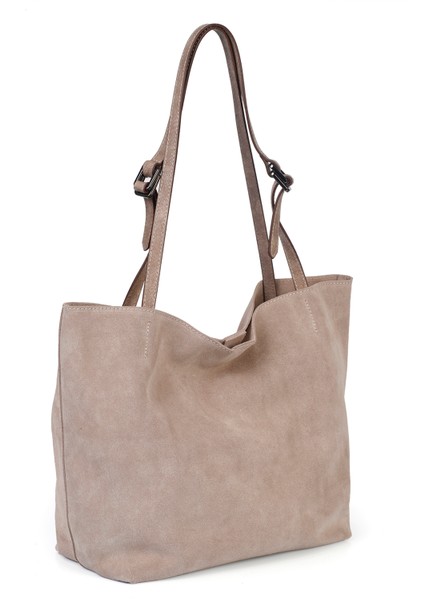 Süet Deri Çift Saplı Geniş Kadın Omuz Çantası YC012035HSD fiyatları