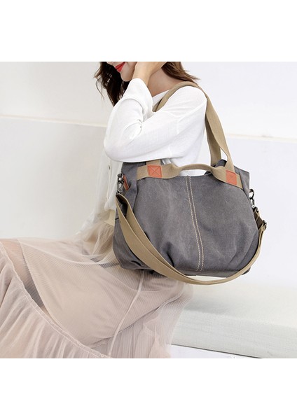Kanvas Omuz Kadın Büyük Rahat Çanta (Yurt Dışından) fiyatları