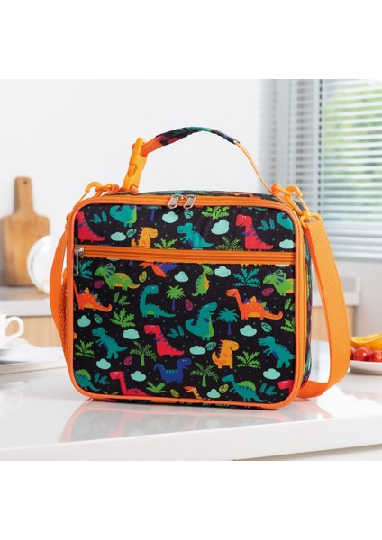 Çocuk Öğle Yemeği Crossbody Öğle Yemeği Dinozor Desen Taşınabilir Termal Çanta (Yurt Dışından) fiyatları