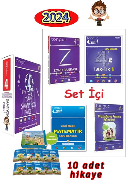 Tonguç Akademi 4. Sınıf Şampiyon Paketi - Nasrettin Hoca 10'lu Hikaye Seti