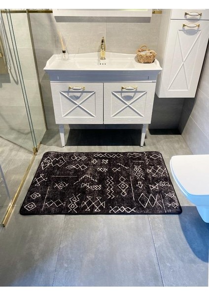 Etnik Desenli Gleen Model Tekli Banyo Paspası 60x100