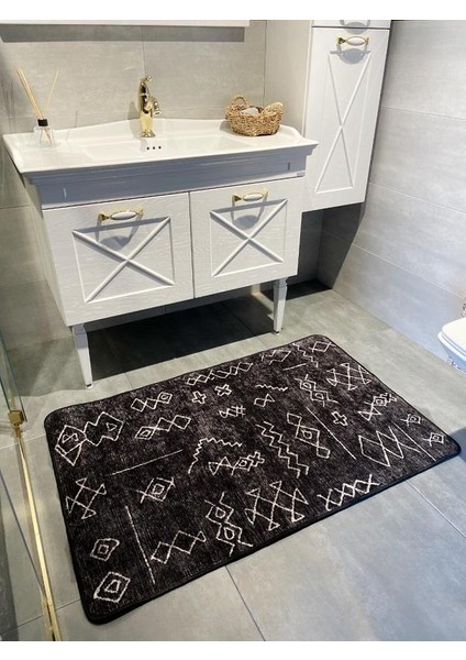Etnik Desenli Gleen Model Tekli Banyo Paspası 60x100