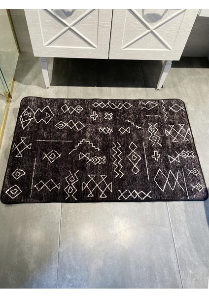 Etnik Desenli Gleen Model Tekli Banyo Paspası 60x100