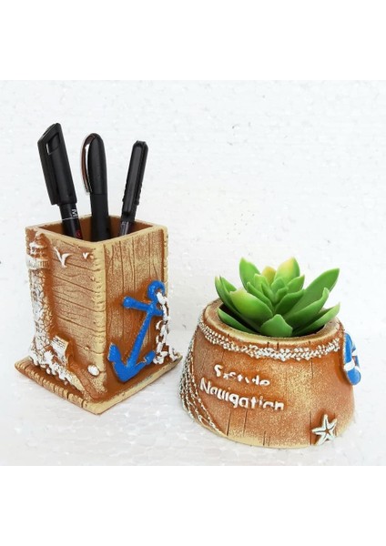 Denizci Saksı Kalemlik Set fiyatları
