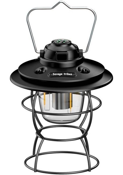 Powermaster Retro LED 3 Işık Modlu Şarjlı Aydınlatma Feneri Kamp Lambası