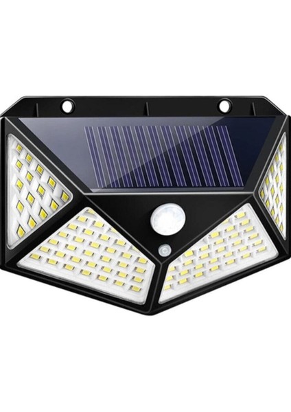 Güneş Enerjili Bahçe Lambası 100 LED Bahçe Aplik Solar Bahçe Lambası 1410