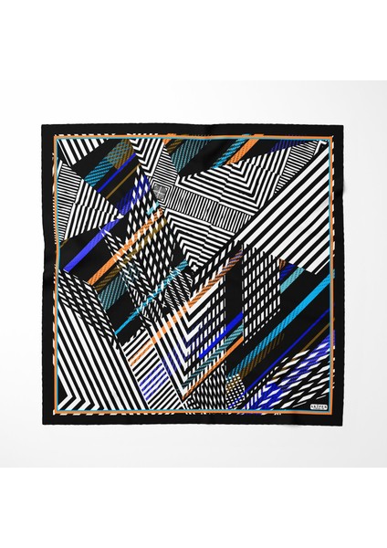 Ipek Twill Çapraz Köşeler Yeşil Kadın Eşarp