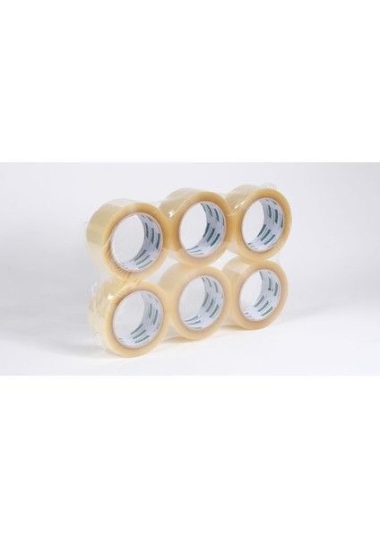45 mm X100 mt 6'lı Güçlü Akrilik Koli Bandı Net 100 mt x 6