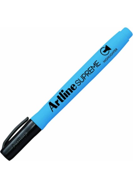 Supreme Fosforlu Kalem Kesik Uç:4,0mm Açık mavi