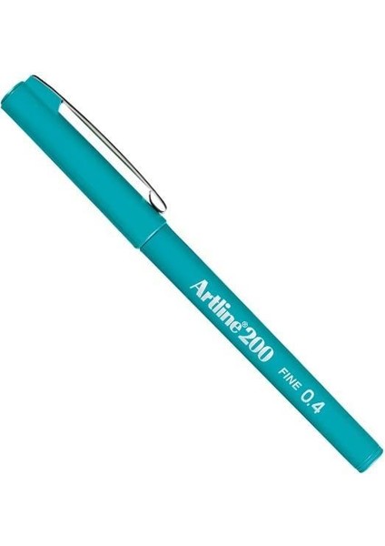 200N Fine Keçe Uçlu Yazı Kalemi Uç:0,4mm Turkuaz