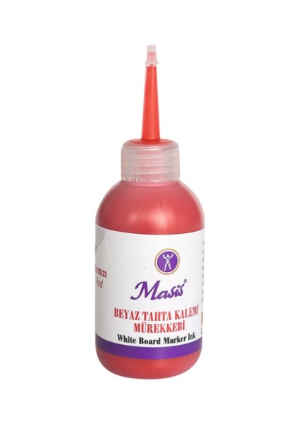 Beyaz Tahta Kalemi Mürekkebi, 100 Ml. Kırmızı