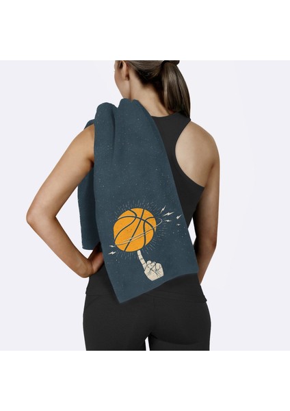 Basketball V2 / Lacivert Spor Havlusu