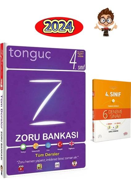 Tonguç Akademi 4. Sınıf Tüm Dersler Zoru Bankası - Deneme Sınavı