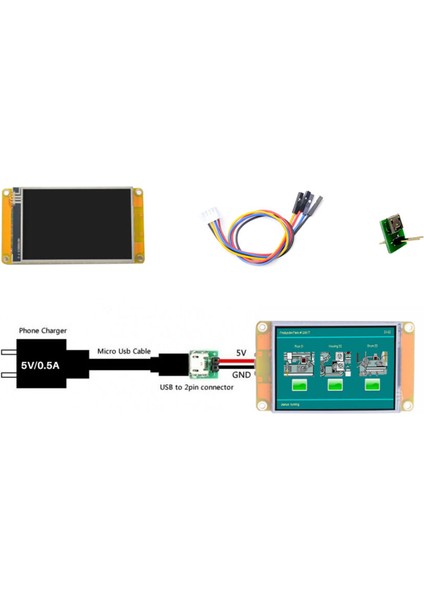 2.8 Inch Nextion Hmı Display R-Rezistif Ekran - Dokunmatik
