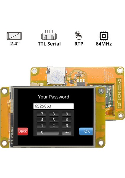 2.4 Inch Nextion Hmı Display R-Rezistif Ekran - Dokunmatik