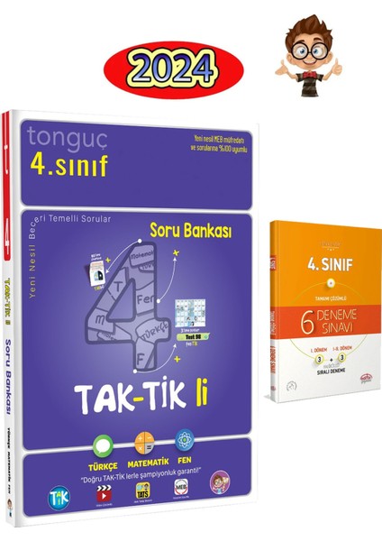 Tonguç Akademi 4. Sınıf Taktikli Soru Bankası - Deneme Sınavı