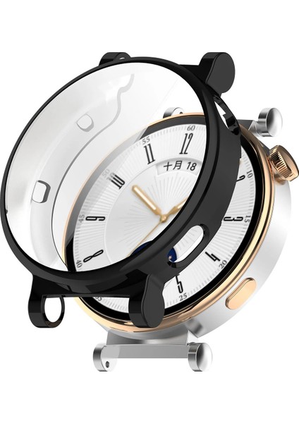 Huawei Watch Gt4 41MM Uyumlu Kasa ve Ekran Koruyucu 360 Tam Koruma Silikon Kılıf
