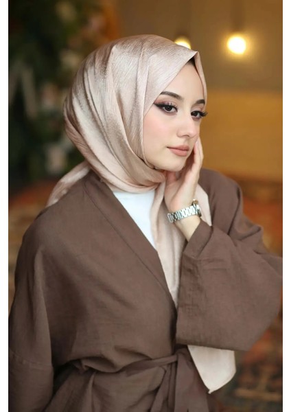 Ağaç Kabuğu Desenli Jakarlı Şal 80X190-DESEN-15