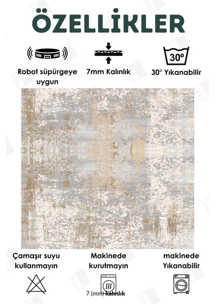 Kesme Halı Makinede Yıkanabilir Kaymaz Taban Leke Tutmaz Mutfak Halı Salon Yolluk Bej fiyatları