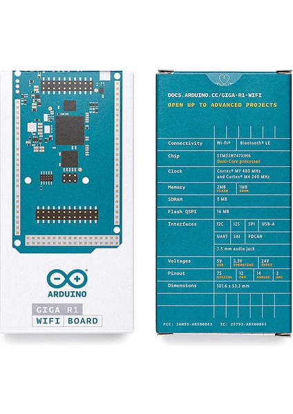 Orijinal Arduino Giga R1 Wifi