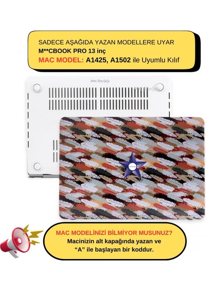 Macbook Pro Kılıf 13 inç Flower34 (Eski HDMI'lı Model 2012-2015) A1425 A1502 ile Uyumlu