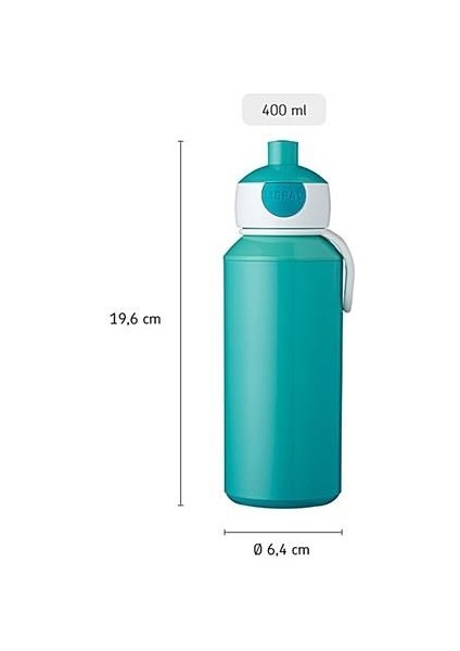 Drinking Bottle Pop Up Campus Içecek Şişesi 400 ml - Lime