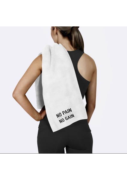 No Pain No Gain / Beyaz Spor Havlusu