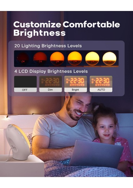 Gündoğumu Çalar Saat, Akıllı Uyandırma Işığı, App Kontrolü