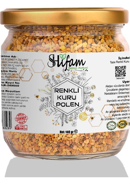 Renkli Kuru Polen 100 gr