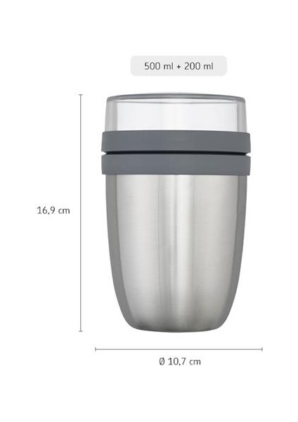 Insulated Lunch Pot Ellipse Yalıtımlı Saklama Kabı 500 ml