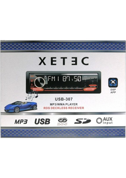 Usb-37 Oto Teyp Dsp/usb/sd/aux/rds/ 3 Anfi ÇIKIŞLI/4*50W/APP Kontrol