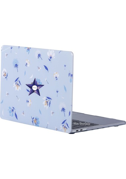 Macbook Pro Kılıf 13inç M1-M2 A1706-08 A1989 A2159 A2251 A2289 A2338 ile Uyumlu Flower04