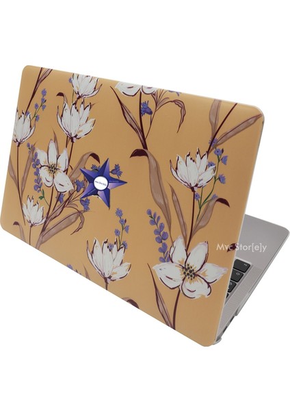 Macbook Pro Kılıf 13inç M1-M2 A1706-08 A1989 A2159 A2251 A2289 A2338 ile Uyumlu Flower04